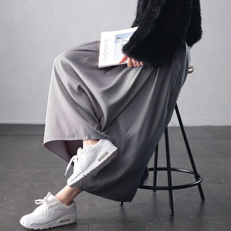 大きいサイズ レディース ラップギャザースカーチョ　nw-24041