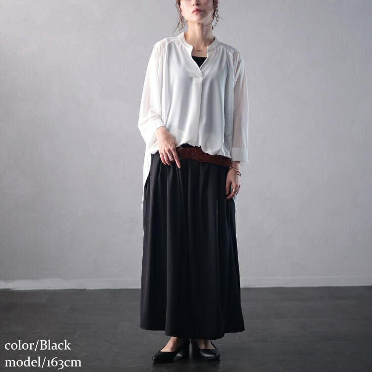 大きいサイズ レディース ラップギャザースカーチョ　nw-24041