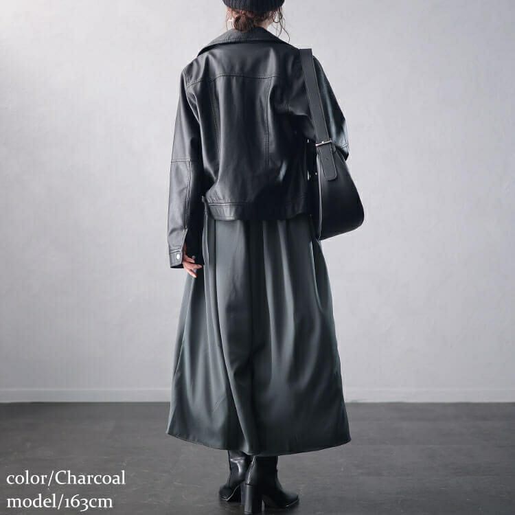 大きいサイズ レディース ラップギャザースカーチョ　nw-24041