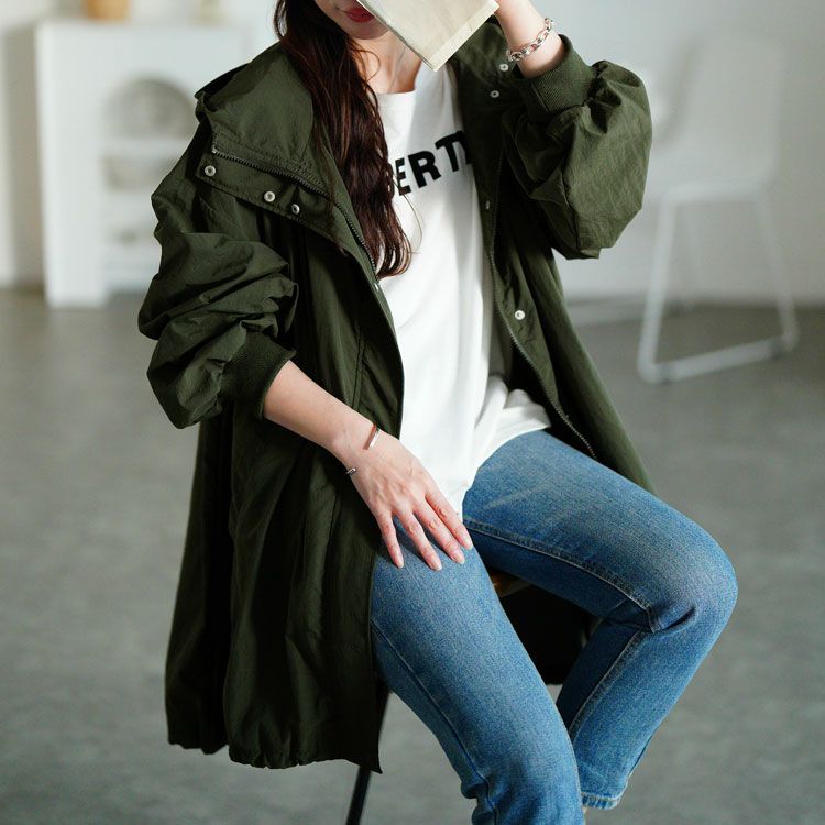 大きいサイズ レディース ナイロンモンスターパーカーコート　tog-1018