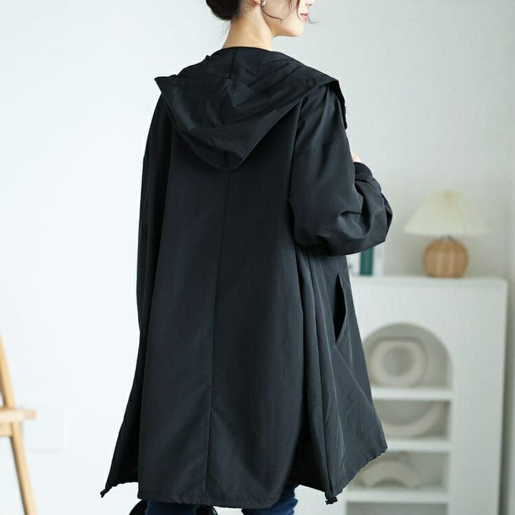 大きいサイズ レディース ナイロンモンスターパーカーコート　tog-1018