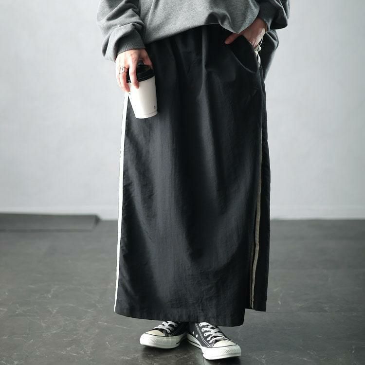 大きいサイズ レディース サイドラインバックスリットナロースカート　tog-1016 【メール便可】 ブラック