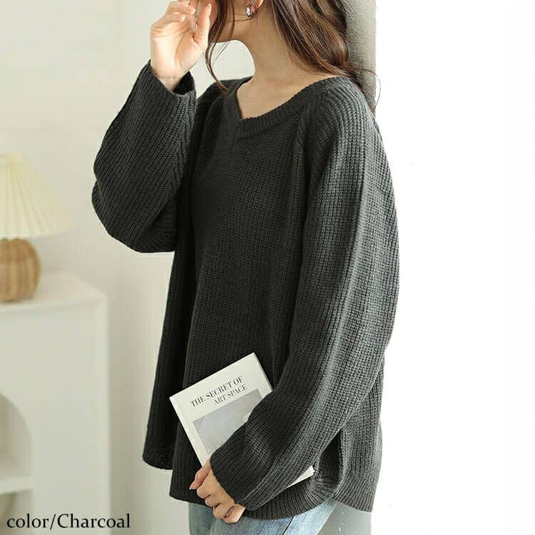 大きいサイズ レディース 前後2wayラメリブニット　cpdai-640617