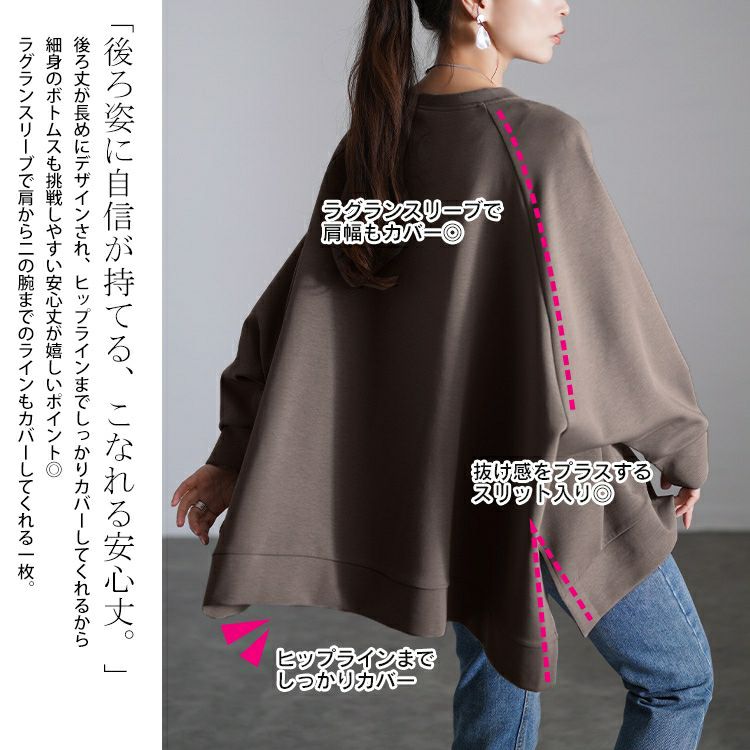 大きいサイズ レディース Vネックワイドドルマンプルオーバー　maru-30078