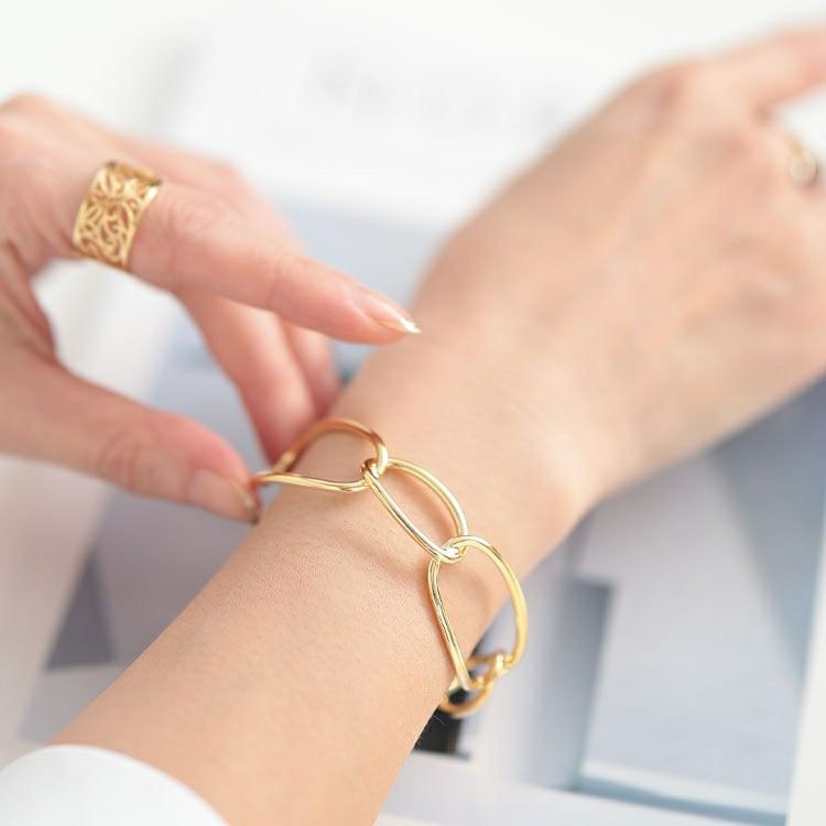 大きいサイズ レディース チェーン風バングル　okbg265-39 【メール便可】