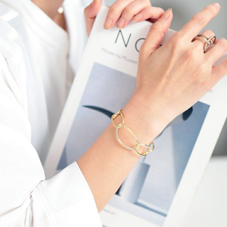 大きいサイズ レディース チェーン風バングル　okbg265-39 【メール便可】