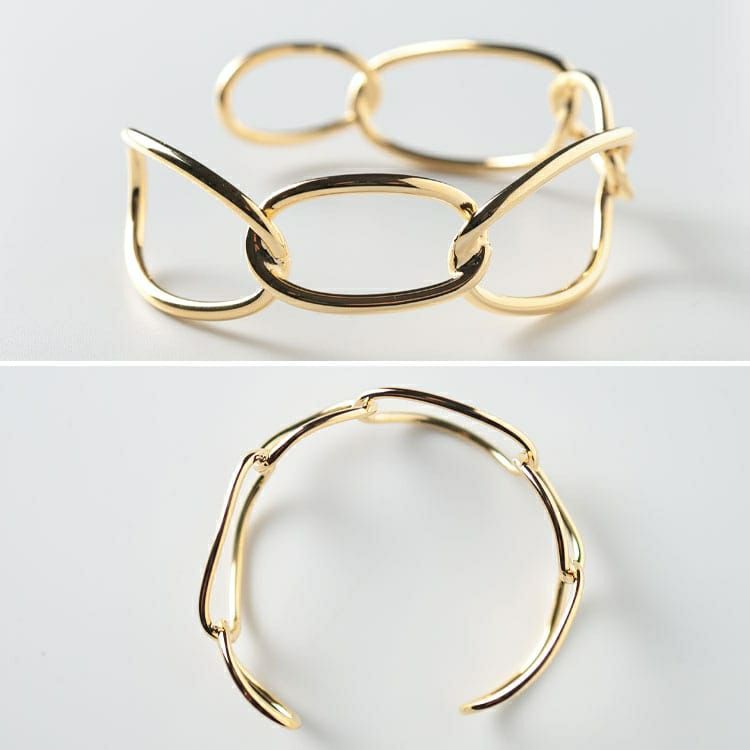 大きいサイズ レディース チェーン風バングル　okbg265-39 【メール便可】