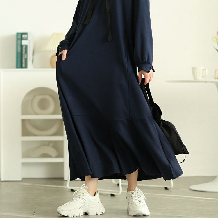 大きいサイズ レディース マーメイドパーカーワンピース　maru-30082