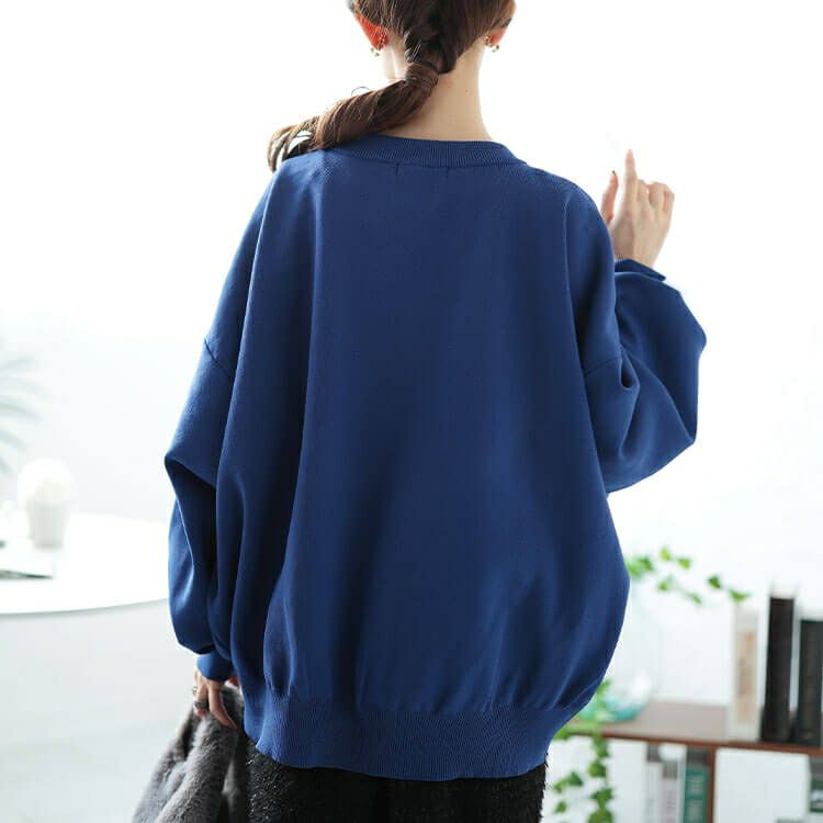 大きいサイズ レディース パールボタンニットカーディガン　bro-0059