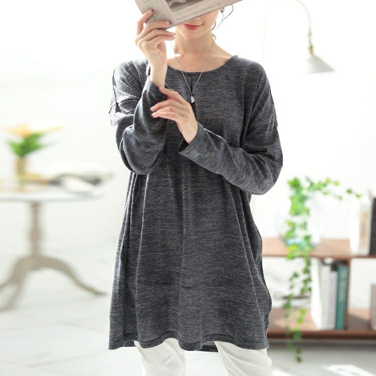 大きいサイズ レディース 胸タックコクーン切り替えプルオーバー　cast-5552007 【メール便可】