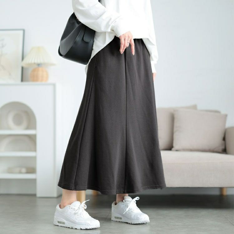 大きいサイズ レディース スウェットマーメイドスカート　fem-553