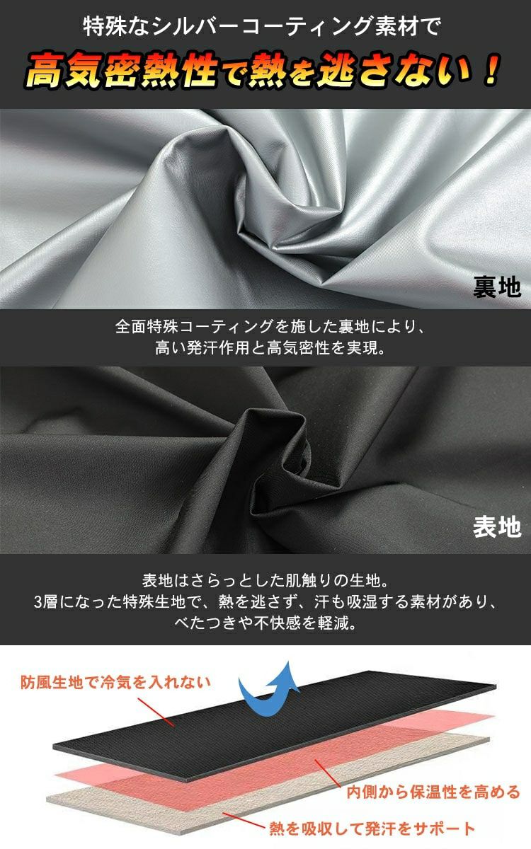 大きいサイズ レディース 超発汗！着るだけダイエットポケット付きパーカーサウナスーツ　goldy-1600