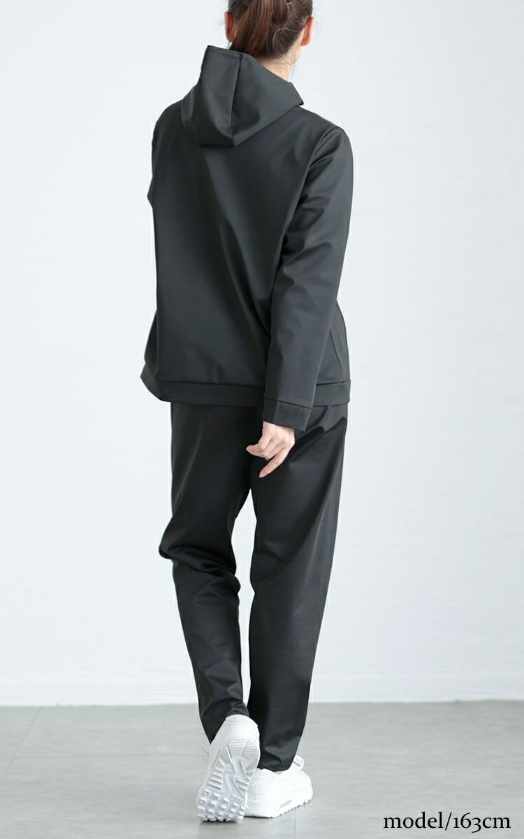 大きいサイズ レディース 超発汗！着るだけダイエットポケット付きパーカーサウナスーツ　goldy-1600