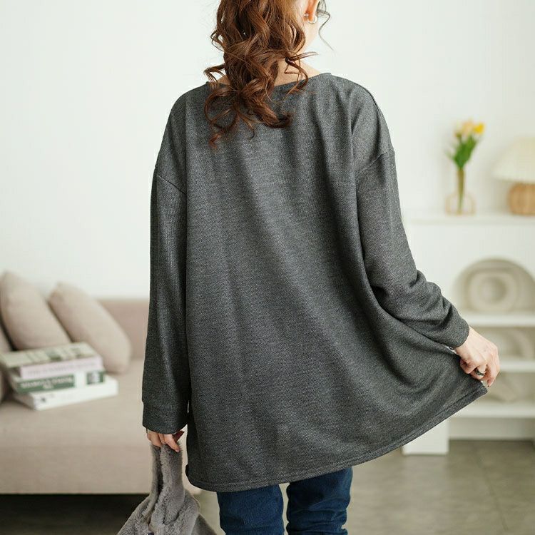 大きいサイズ レディース サイドレース切り替えチュニック　cast-5552002