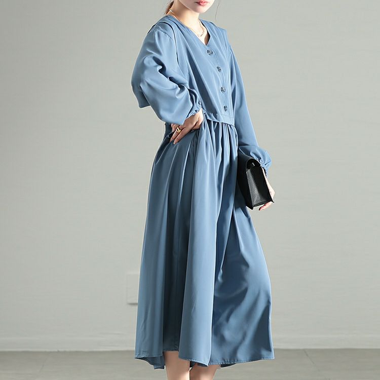 大きいサイズ レディース サイドリボンベストドッキングワンピース　fem-561