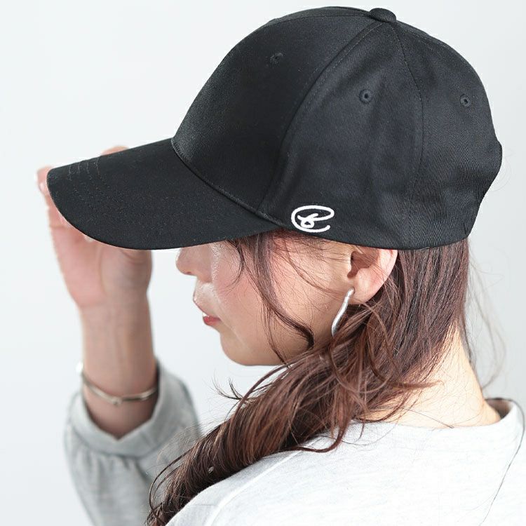 大きいサイズ レディース 深めつば長ワンポイントキャップ　map-36