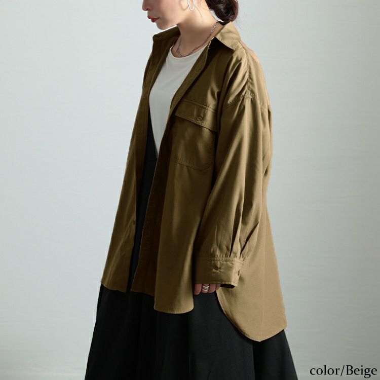 大きいサイズ レディース オーバーサイズシャツ　fem-565