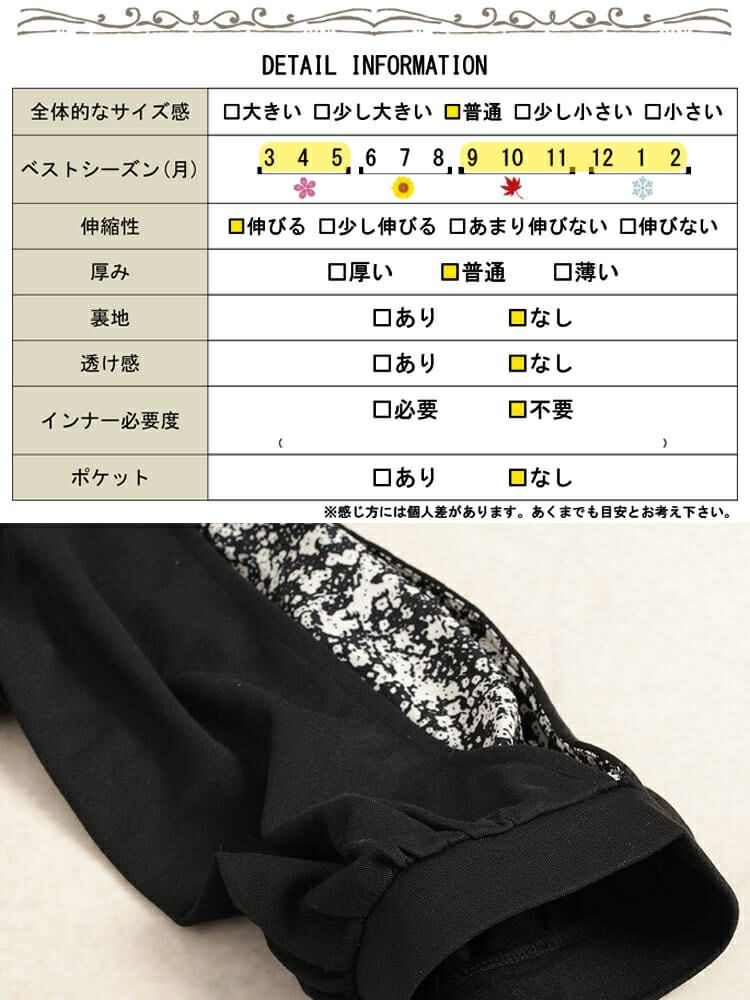 大きいサイズ レディース 前後2way花柄切り替えフレアワンピース　fem-559