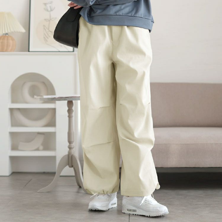 大きいサイズ レディース ストレッチパラシュートパンツ　cpdai-640689