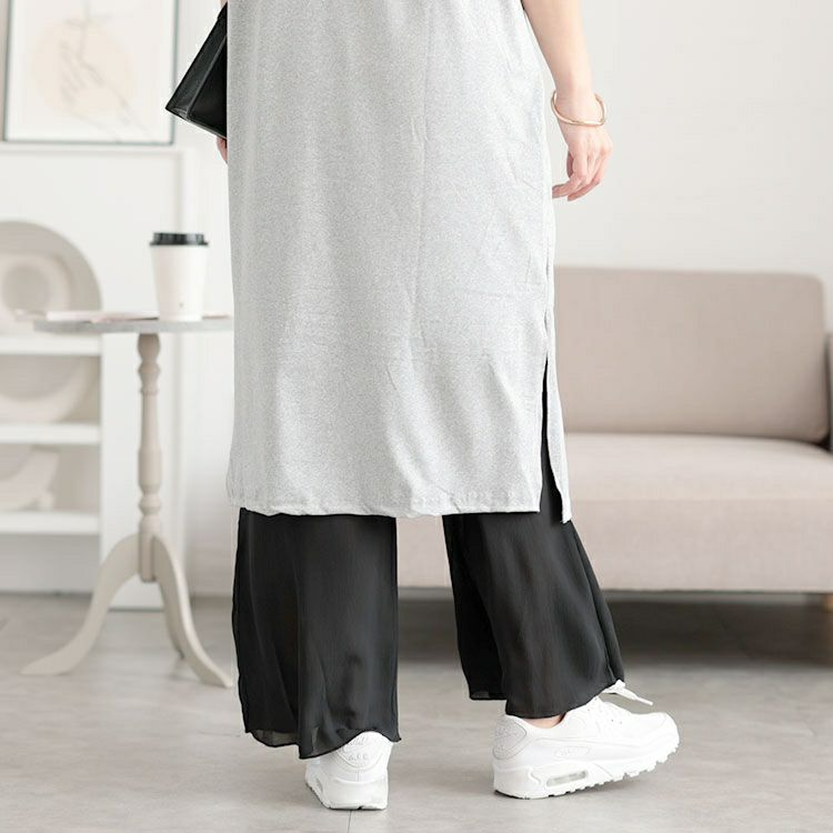 大きいサイズ レディース 吸汗速乾ワンピの下に穿くフレアパンツ　cpdai-659522 【メール便可】