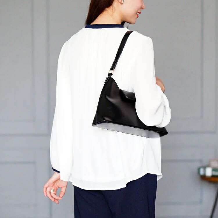 大きいサイズ レディース バイカラーボウタイブラウス　mncut-154005 【メール便可】