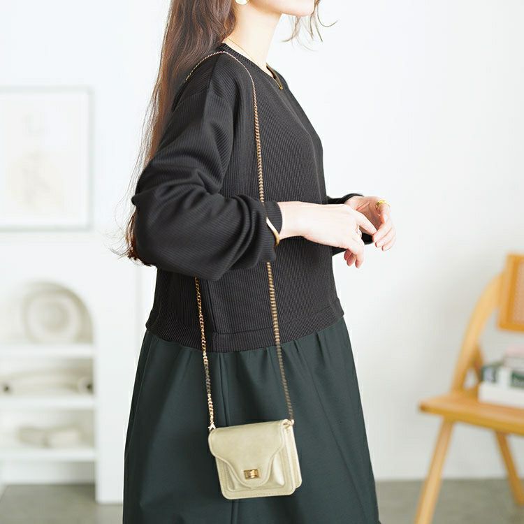 大きいサイズ レディース ティアードドッキングワンピース　cpdai-659547 【メール便可】