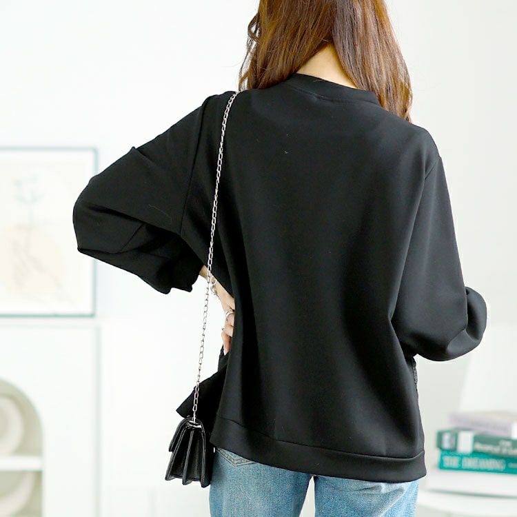 大きいサイズ レディース 花柄ポケットVネックカーディガン　goldy-1640