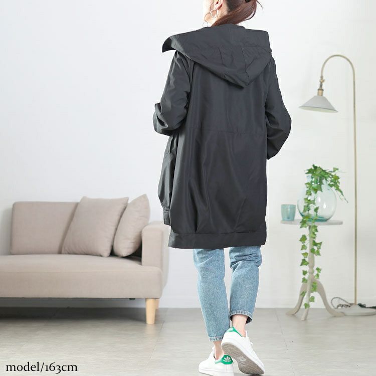 大きいサイズ レディース スリット入りマウンテンパーカー　goldy-1648