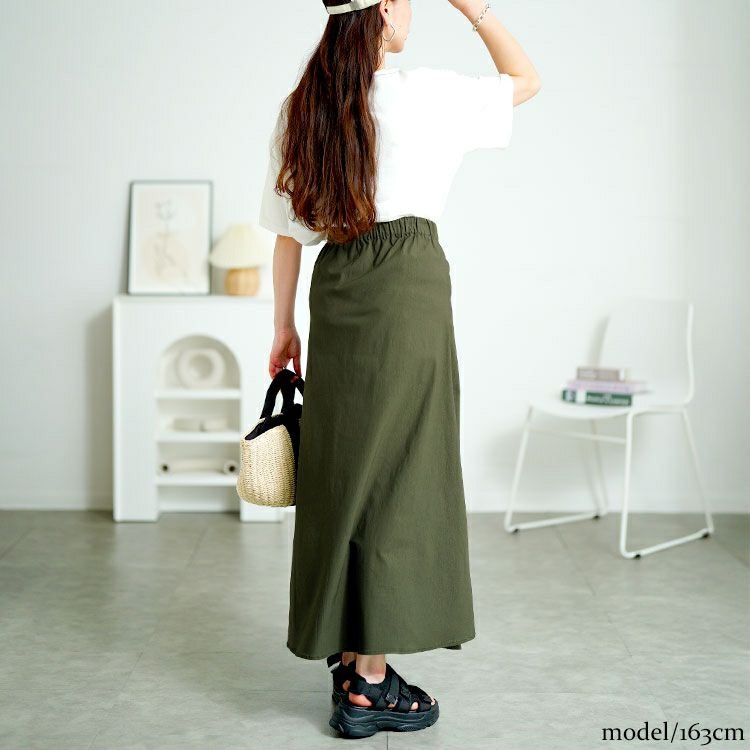 大きいサイズ レディース フロントジップアップフレアスカート　tog-1032