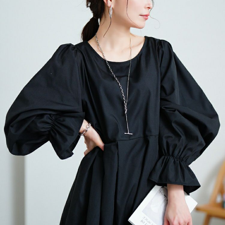 大きいサイズ レディース キャンディスリーブタック切り替えチュニック　tog-1022