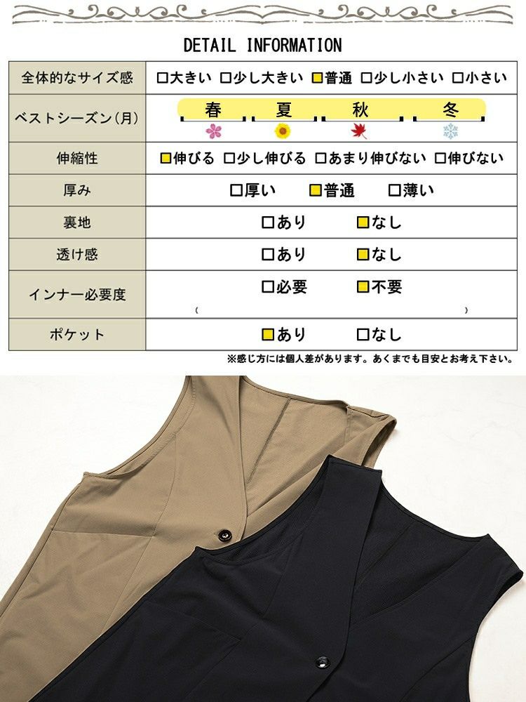 大きいサイズ レディース バックスリットノーカラーロングジレ　maru-30120