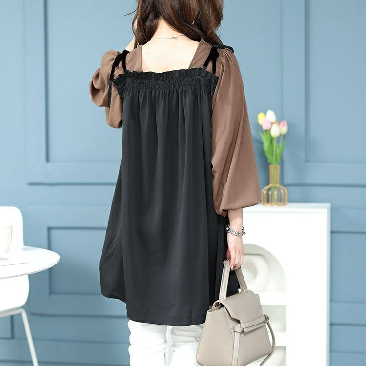 大きいサイズ レディース ドッキングキャミソールチュニック　maru-30180