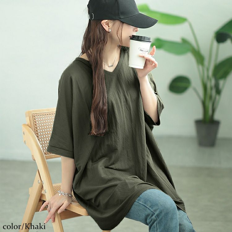 大きいサイズ レディース UVカット＆接触冷感ストレッチ鹿の子ドルマンカットソー　map-38 【メール便可】