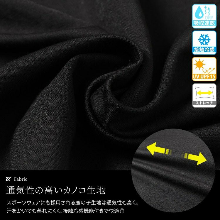 大きいサイズ レディース UVカット＆接触冷感ストレッチ鹿の子サイドスリットワンピース　map-40 【メール便可】