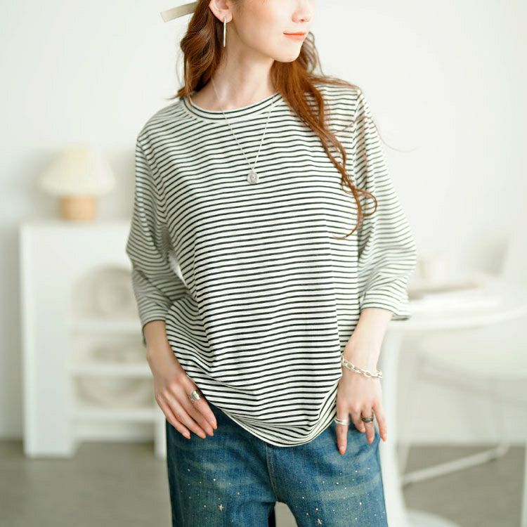 大きいサイズ レディース メロウペプラムロゴビスチェ＆ボーダーTシャツ2点セット　cpdai-659639 【メール便可】