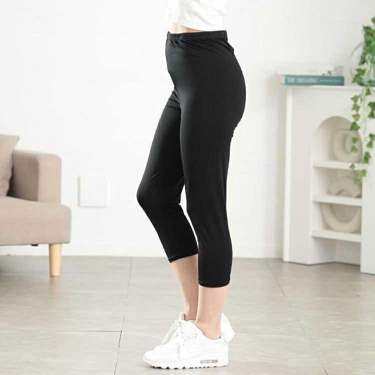 大きいサイズ レディース 吸水速乾ストレッチ7分丈レギンス　yoshi-b3156【メール便可】