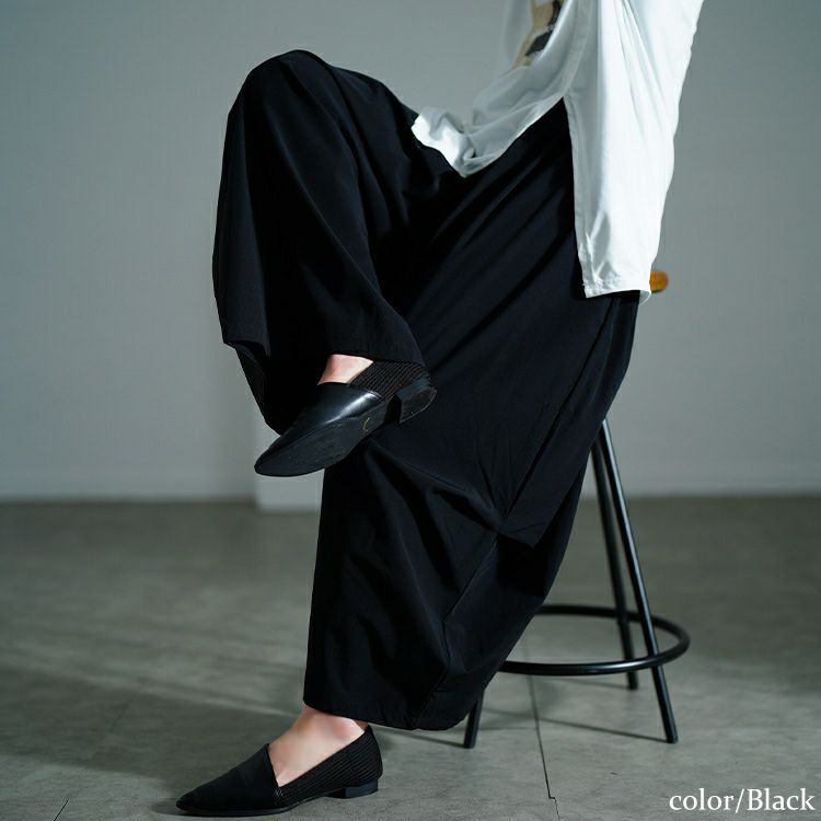 大きいサイズ レディース サイドタックワイドバレルパンツ　nw-25018