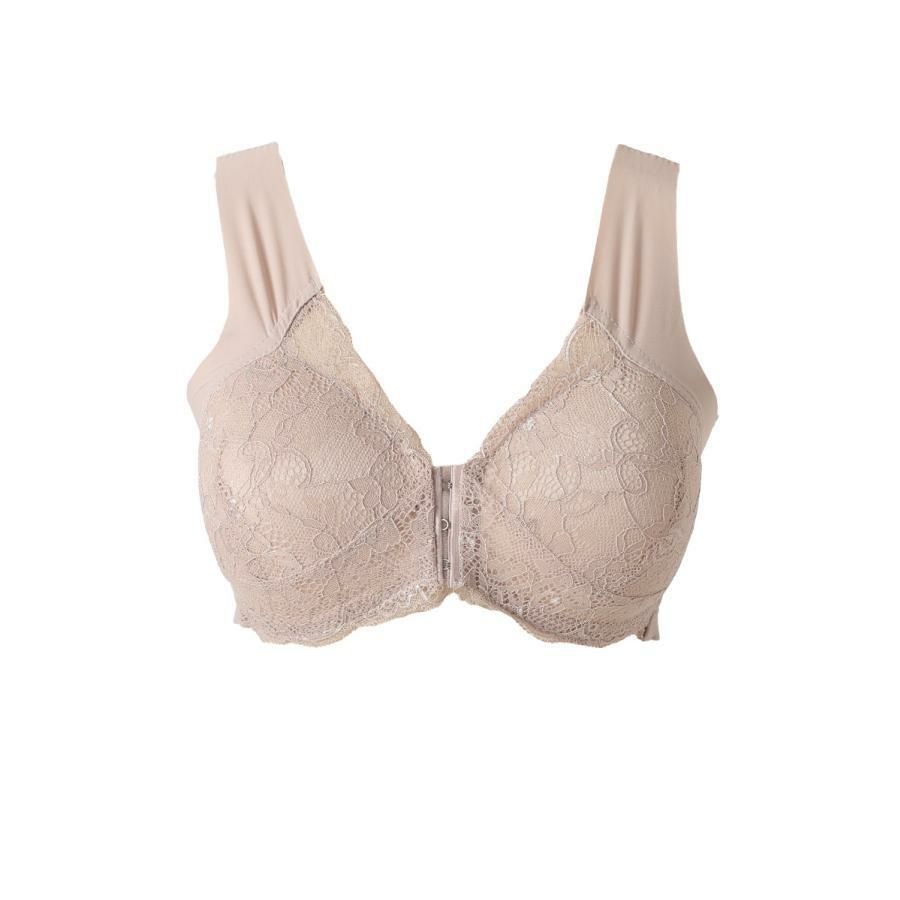 大きいサイズ レディース フロントホックシームレスブラ　goldy-1660 ピンク