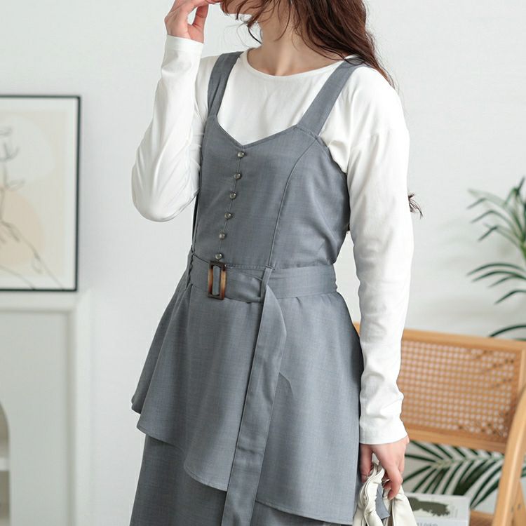 大きいサイズ レディース チュールレイヤードビスチェワンピース　sw-0718