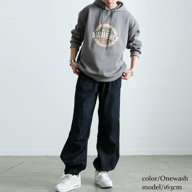 大きいサイズ レディース パラシュートコットンライトオンスデニム　wd-0415 ワンウォッシュ