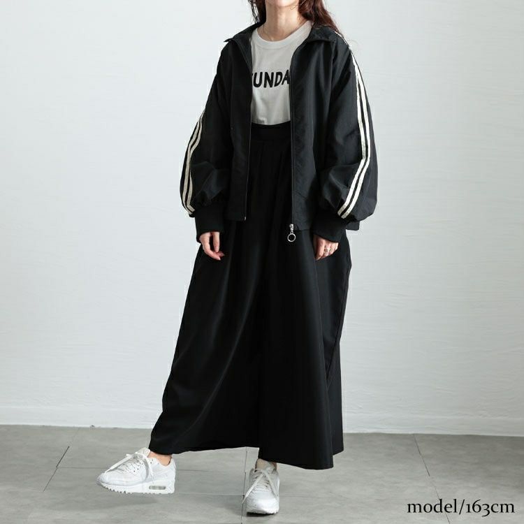 大きいサイズ レディース タックワイドサロペットパンツ　sw-0743