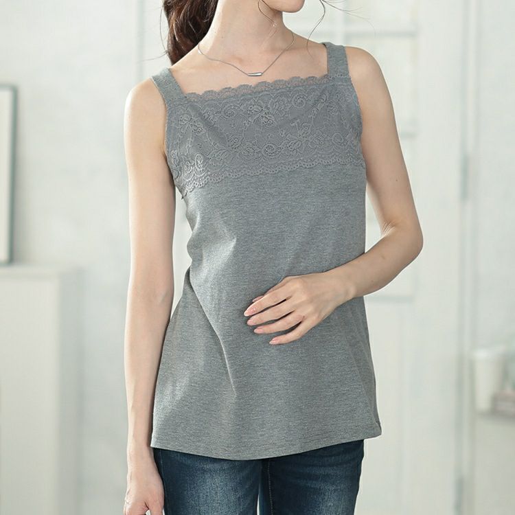 大きいサイズ レディース スカラップレースタンクトップ　cast-5554005【メール便可】