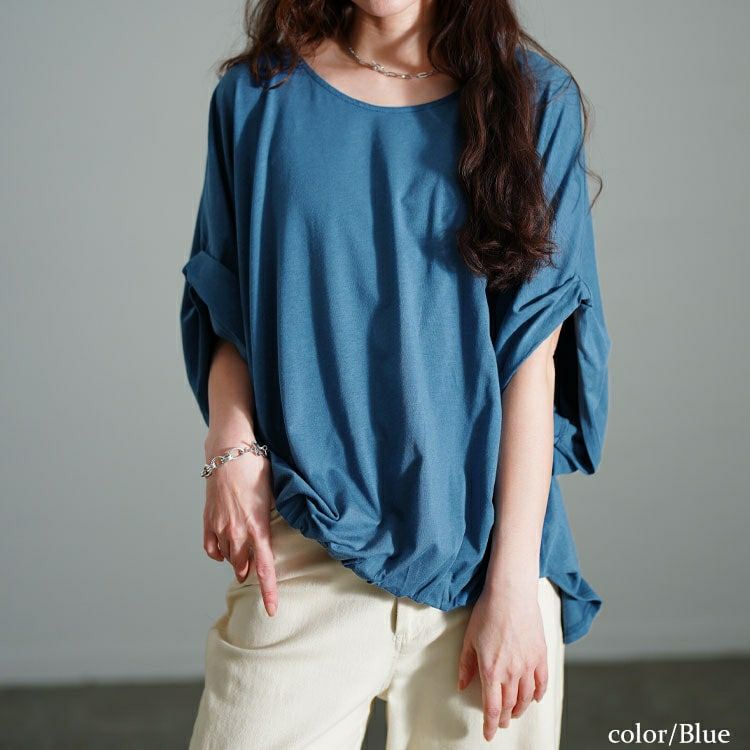 大きいサイズ レディース 接触冷感ストレッチドルマンプルオーバー　sw-0723【メール便可】