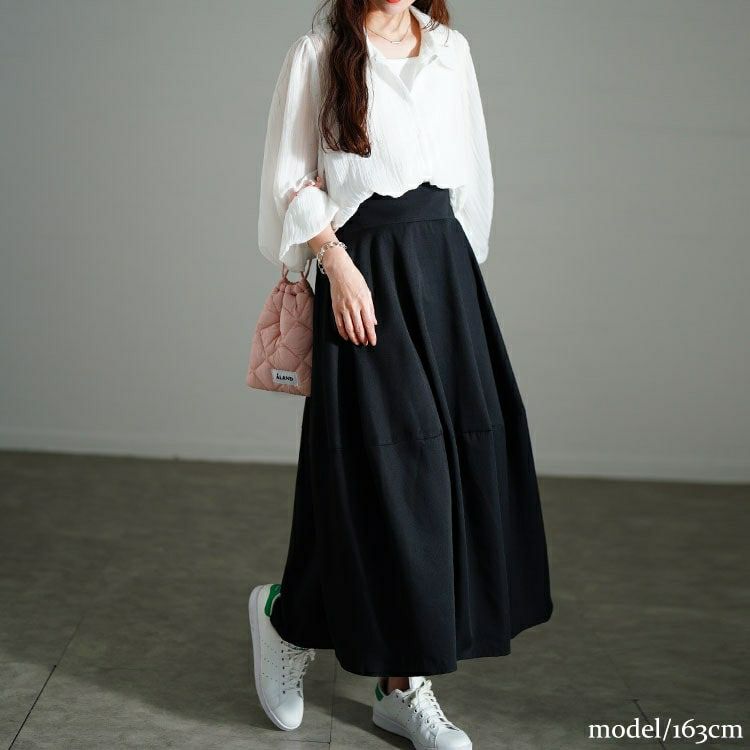 大きいサイズ レディース タックバレルスカート　sw-0706
