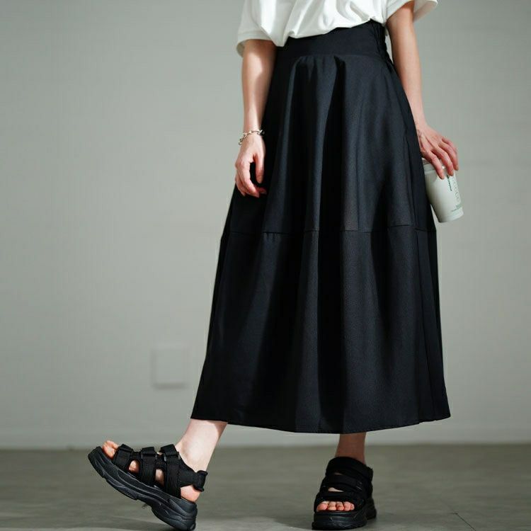 大きいサイズ レディース タックバレルスカート　sw-0706