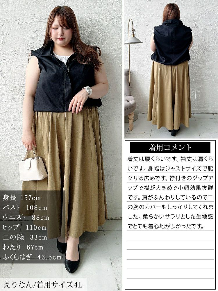 大きいサイズ レディース バルーンクロップドZIPトップス　sw-0705【メール便可】