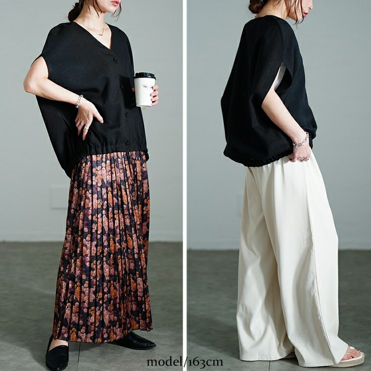 大きいサイズ レディース Vネックラウンドドルマンシャツ　sw-0760 【メール便可】