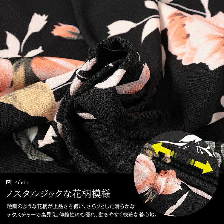 大きいサイズ レディース レトロ花柄タンクトップ　sw-0765 【メール便可】