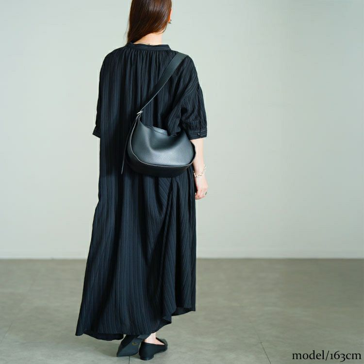 大きいサイズ レディース ストライプ柄楊柳ドルマンワンピース　tana-351060