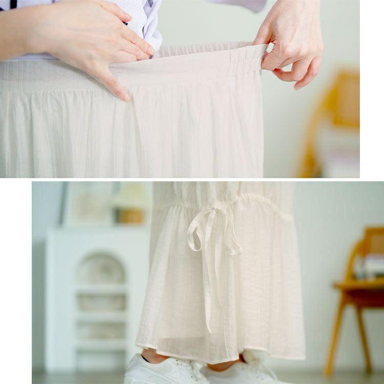 大きいサイズ レディース サイドドロストティアードスカート　tana-651012